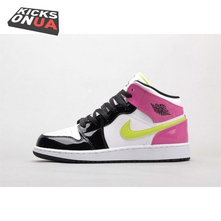 Air Jordan 1 Mid White Black Cyber Pink 36-40