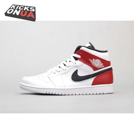 Air Jordan 1 Mid White Black Gym Red 36-46