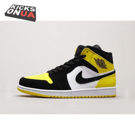 Air Jordan 1 Mid Yellow Toe Black 36-46