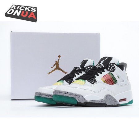 Nike Air Jordan 4 Retro Lucid Green Rasta SP36-46