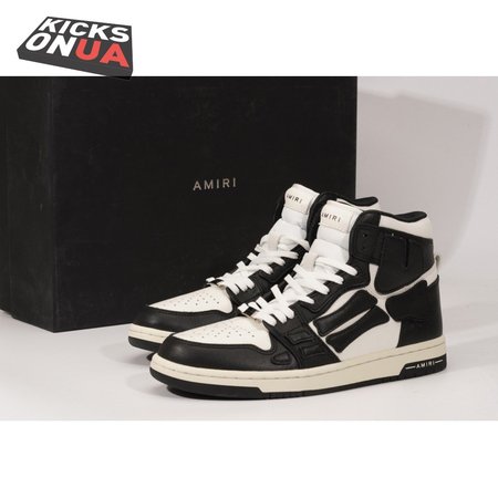 AMIRI Skel Top Hi Black White SIZE: 40-45