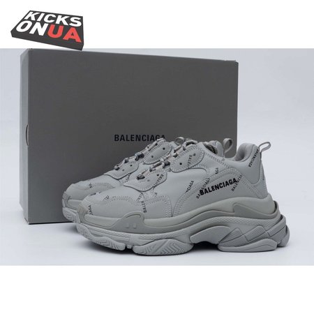 Balenciaga Triple S Allover Logo Gray SIZE: 35-45