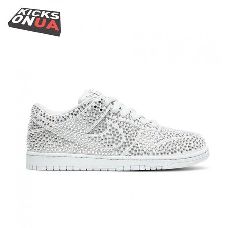 Cactus Plant Flea Market x Swarovski x Dunk Low 'Pure Platinum' Size 36-47.5