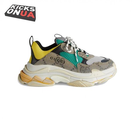 Gucci x Balenciaga The Hacker Project Triple S Beige Green Yellow Size 35-45