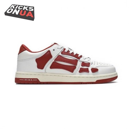 AMIRI Skel Top Low Whtie Red Size 40-46