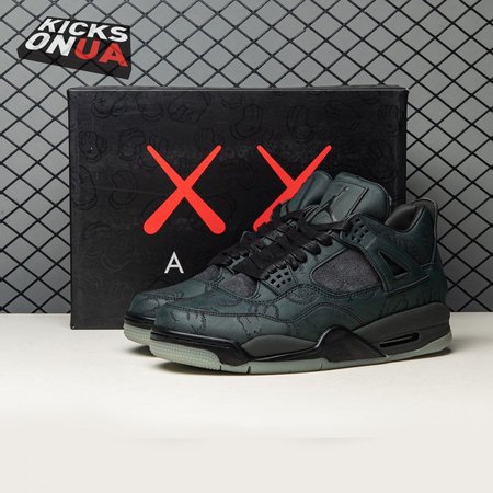 Jordan 4 Retro Kaws Black 930155-001 Size 40-46