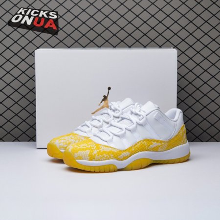 Jordan 11 Retro Low Tour Yellow Snakeskin (Women's) AH7860-107 Size 36-40