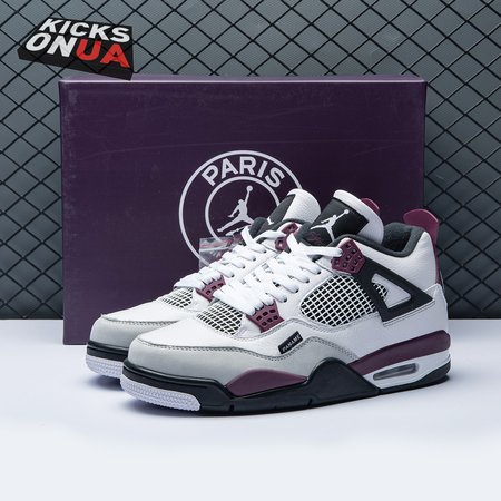 Paris Saint-Germain x Air Jordan 4 Retro 'Bordeaux' Size 40-46