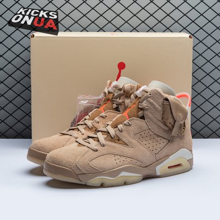 Travis Scott x Air Jordan 6 Retro 'British Khaki' Size 40-47.5