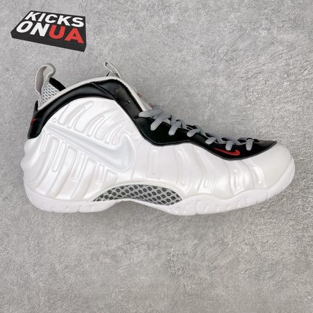 Nike Air Foamposite Pro White Black University Red 624041-103 Size 38.5-46